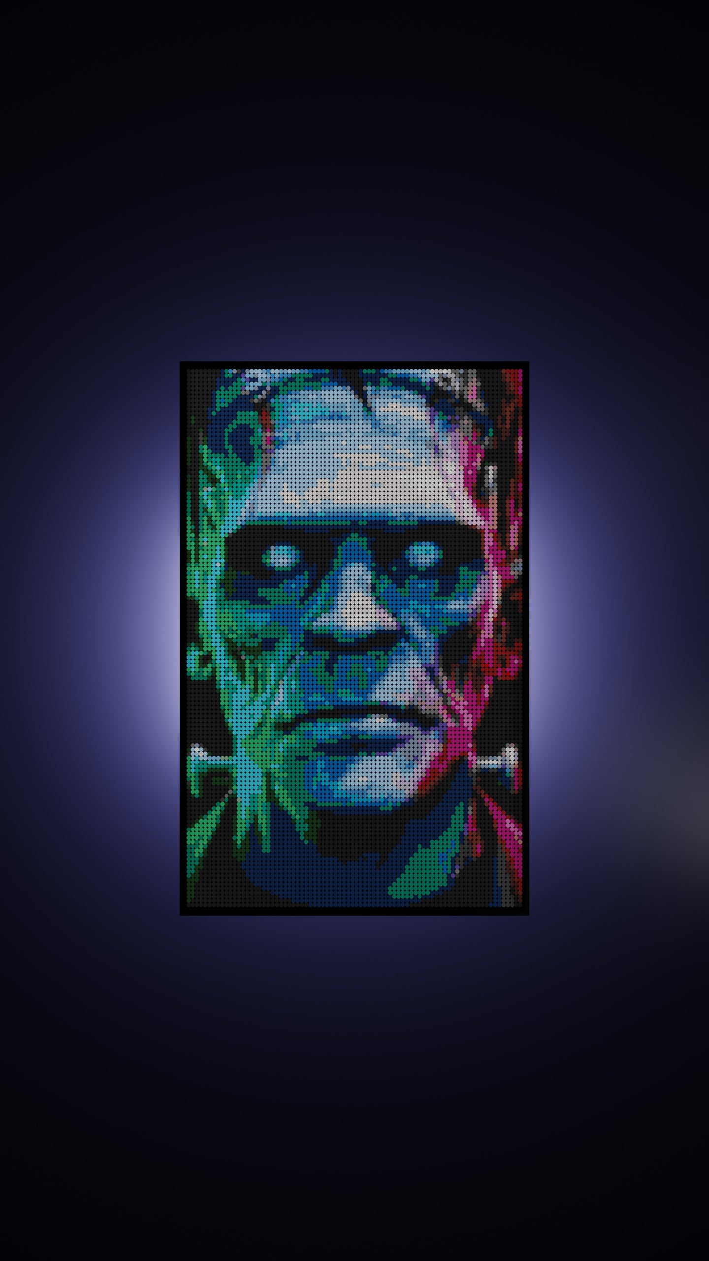 The Creation LEGO® Style mosaic pixel art design for display